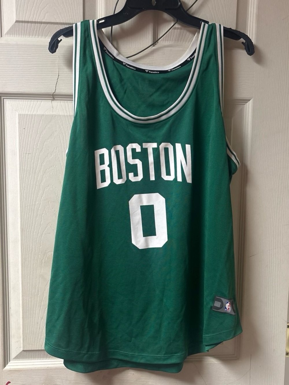 NBA Green and White Boston #0 Jersey Tank Top